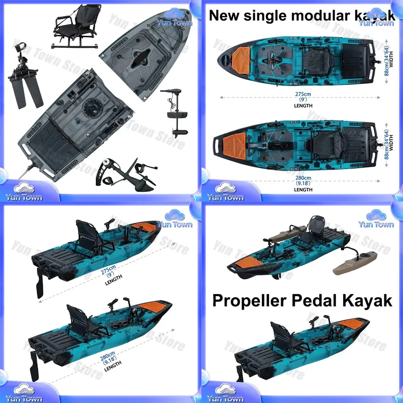 Fishing Kayak Sit In - Kayak Modular 9.5ft Sit On Top