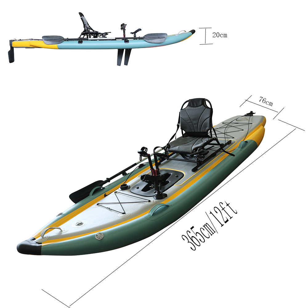 Kayak Lipat Tiup PVC Sistem Pe - Fishing Kayak Sit In ulasan dan harga