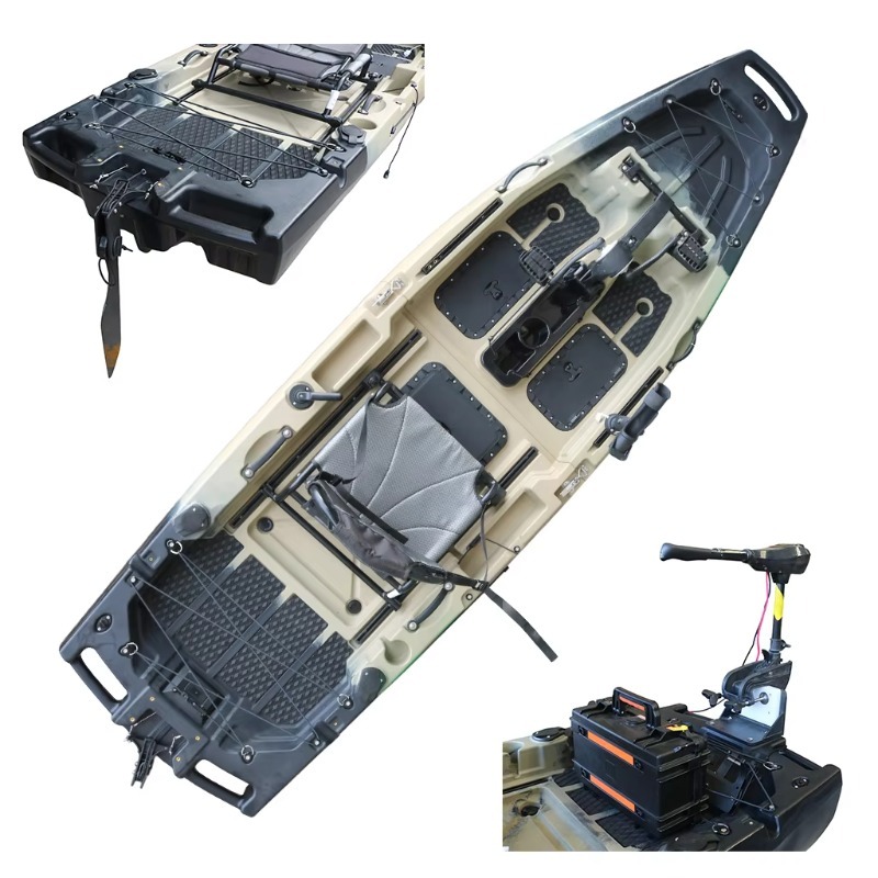 1 Unit Kano Laut Bermotor HDPE - Fishing Kayak Sit In ulasan dan harga