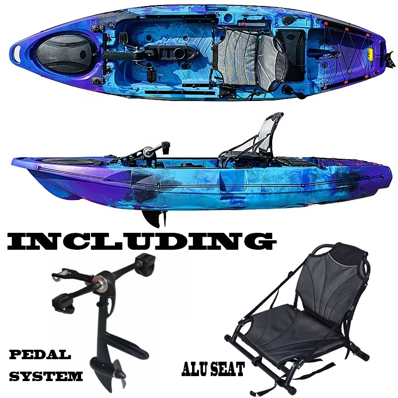 Kayak pancing laut profesional - Fishing Kayak Sit In ulasan dan harga
